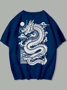 Men T-Shirts - 藏蓝色 - 查看 1