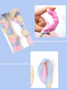 1PC Puppy Teething Chew Toy - Rubber Soothing Gums, Interactive Rope Dental Chew Toy For Small Medium Dogs, Assorted Colors Durable Fun Pet Chew - Multicolor - View 2