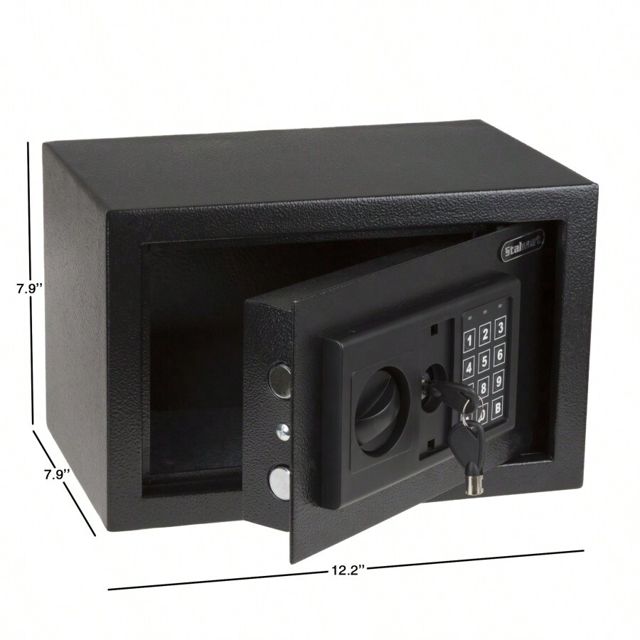 Stalwart Electronic Premium Digital Steel Safe 2 Key Override Home