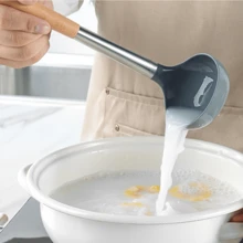 8入組矽膠烹飪用具套裝，配有木質手柄矽膠刮板和湯匙套裝，適用於食品、烹飪、廚房、廚房用品、廚房工具、廚房物品。 - 彩色 - 查看 6