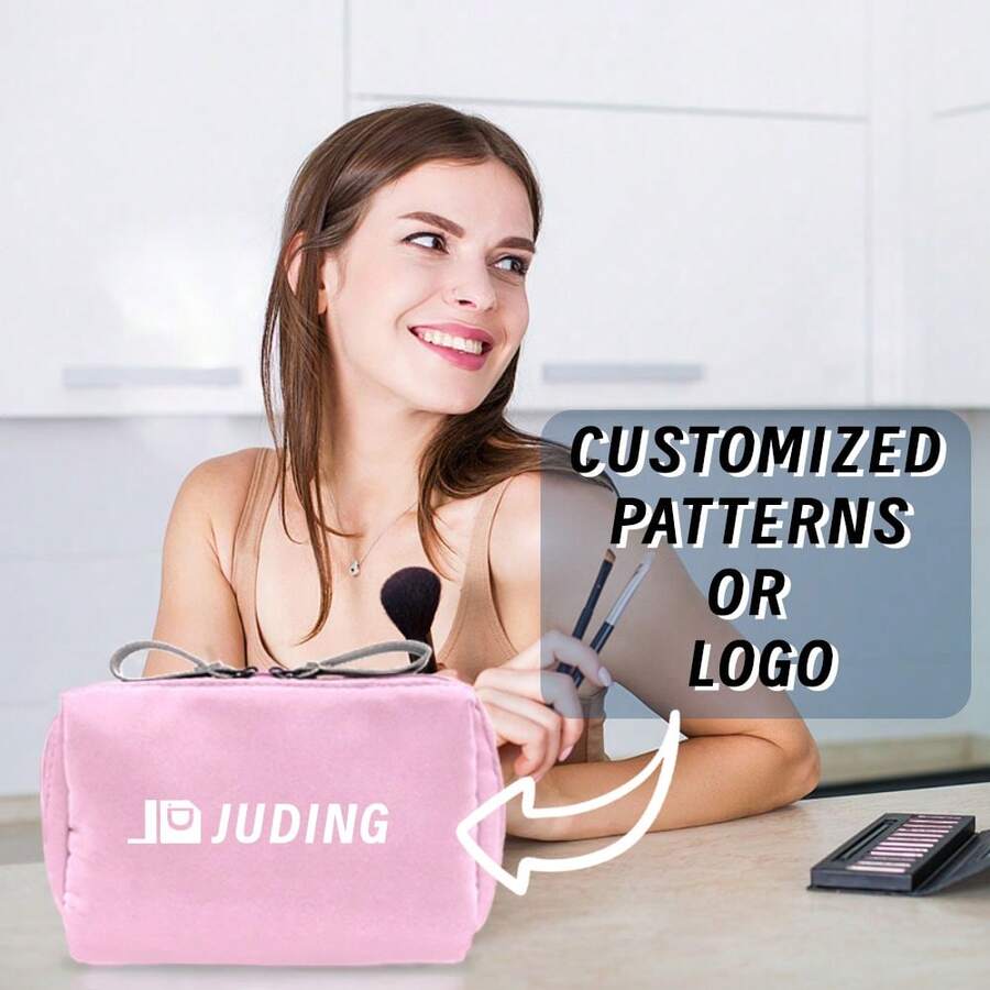 1 Túi Trang Điểm Nhỏ Logo Tùy Chỉnh Thích Hợp Cho Ví, Túi Trang Điểm Túi Trang Điểm Nhỏ Túi Xách Mini Di Động, Thích Hợp Cho Phụ Nữ Và Các Bạn Gái Túi Trang Điểm Nhỏ Túi Vệ Sinh Cho Nữ Túi Giặt Du Lịch Đơn Giản Dụng Cụ Sắp Xếp Cho Túi Trang Điểm Pulse Túi Đựng Mỹ Phẩm Túi Trang Điểm - Hồng - Xem 1