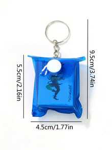 2入組小型撲克牌鑰匙扣-迷你、便攜、多功能鑰匙扣或掛件，可用於袋子、錢包、手機和汽車。是派對禮物和獨特禮品的完美選擇，攜帶方便的小型棋盤遊戲鑰匙扣4厘米/1.57"，適用於聖誕、感恩節禮物和派對遊戲(隨機顏色) - 彩色 - 查看 5