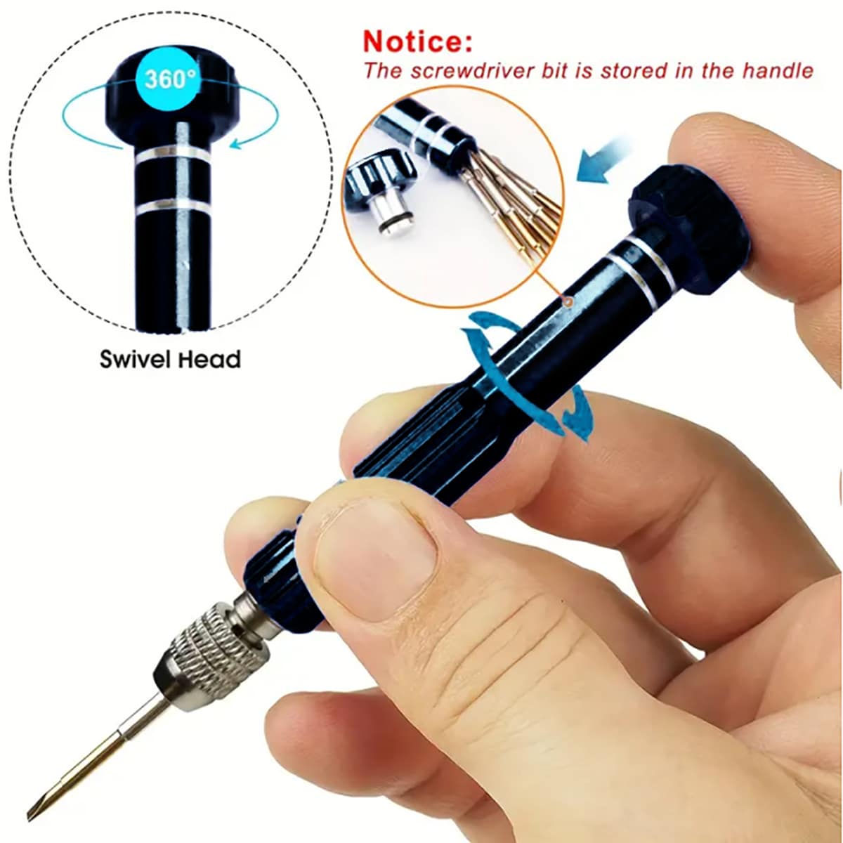 1pc 5-In-1 Multifunctional Small Screwdriver Kit Repair Tool For Eyeglass, Fashion Glasses, Electronics, Cellphone, Jewelry And More Glasses Accessories For Women - Multicolor - View 1