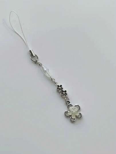 1pc Girly Fresh Style Crystal Flower Cellphone Lanyard Phone Charm For Summer Gifts For Mother, Family, Friends, Birthday, Holiday Phone Chain