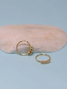 1pc Transparent Zirconia Nose Ring, 925 Sterling Silver Cartilage Earring, Suitable For Nose, Cartilage, Helix, Tragus, Conch, Daith