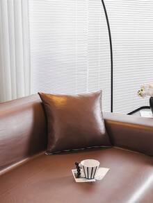 1片仿羊毛沙發毯，輕豪華簡約沙發套毯，2024新防水、防塵、防貓抓 - 卡其色 - 查看 7