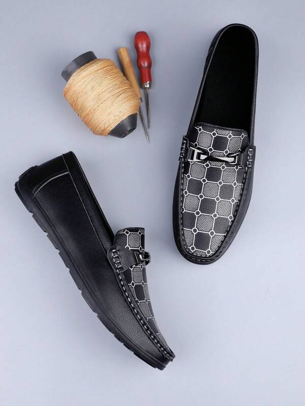 Mocasines a cuadros de moda para hombre, ligeros y casuales
