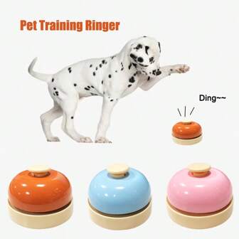 Campana de entrenamiento para mascotas, campana de servicio, campana de arrebato, timbre para mascotas, adecuado para entrenamiento de mascotas/servicio de comida/juego de mesa