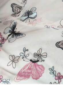 1 pieza tela de malla de gradiente de dos colores, tela transparente con textura láser para falda larga o chal, tela creativa hecha a mano