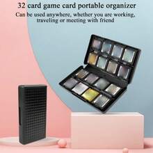 32 In 1 Game Card Storage Case Memory Card Holder Case, Holds (30 DSI/DSXL/3DS Card + 2 SD Card + 2 FT Phone Card + 2 DSI/DSXL/3DS Styluse), For NDS Card, 3DS Card - Holds 32 Cards - View 3