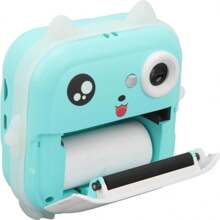 Mini Câmera Digital Gatinho Câmera de Impressão Tela HD de 2,4 Polegadas para Tirar Fotos - Rosa Bebê - Visão 2