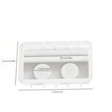 1 pieza Molde de silicona para velas con 1 orificio, 2 orificios o 3 orificios con diseños de castillo, ángel y árbol de Navidad para manualidades con yeso, decoraciones navideñas y regalos hechos a mano