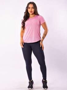 Women Sports Tees & Tanks - Màu Hồng baby - Xem 3