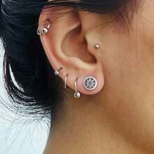 2PCS Flower 316 Stainless Steel Ear Gauges Stretcher Ear Plugs Tunnels Piercing Women Body Jewelry Earrings Valentines,Mom,Mother,Mother's Day,Gift