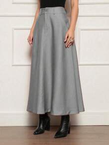 Women Skirts - Xám - Xem 3