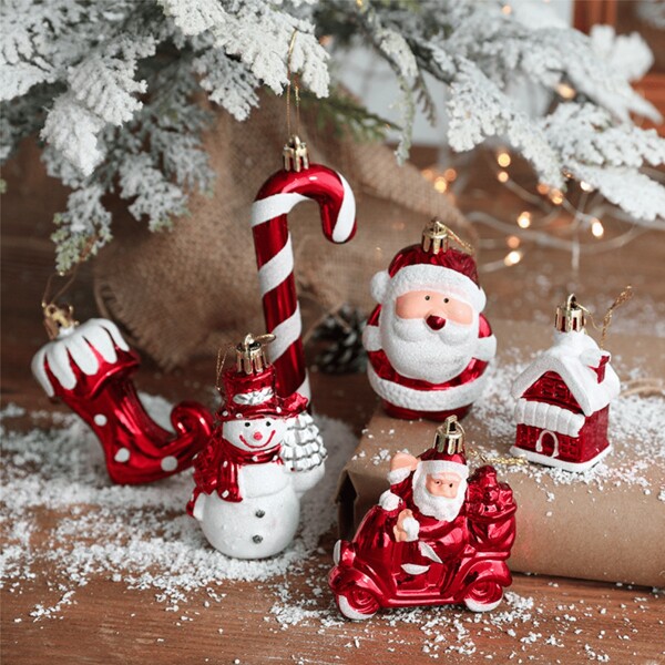 Decorações de Árvore de Natal com Design de Papai Noel e Aparência de Doces, Guirlanda de Natal, Enfeites Fofos de Árvore de Natal, para Festa de Natal, Casamento, Adequado para Decoração de Árvore de Natal e Decoração de Festa de Feriado, Decorações Quentes para Quarto de Bebê, Melhores Presentes