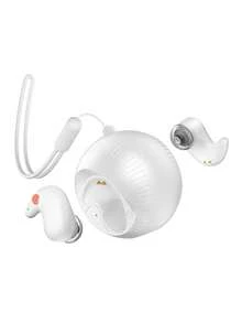 智能降噪設計小球睡眠無線耳機，超薄無感佩戴，設有掛繩 - 白色 - 查看 9