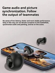 智能降噪設計小球睡眠無線耳機，超薄無感佩戴，設有掛繩 - 白色 - 查看 5