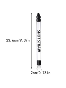 1入組新升級玻璃吸管杯，便攜式酒類分配器，酒精分配器，便攜式飲料吸管分配器，威士忌酒精分配器，適用於所有標準瓶口和玻璃杯托架，海灘、游泳池和派對的葡萄酒配件 - 彩色 - 查看 7