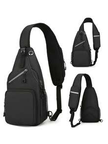 1pc Multi-Purpose Waterproof Shoulder Bag For Outdoor Travel And Work - Large Capacity Cross Body Bag For Men And Women - Multicolor - View 7