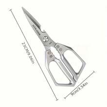 Stainless Steel Kitchen Scissors - Heavy Duty Multipurpose Food Shears, Suitable For Cutting Chicken Bones And Barbecue - Essential Cooking Tool For Home And Restaurant - Silver - View 4