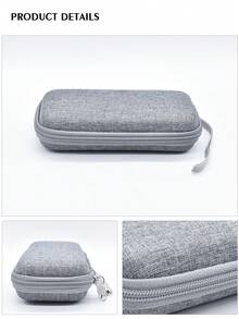 磁吸無線充電器收納袋，充電線收納盒，帶EVA硬殼拉鍊袋的移動電源收納盒，適用於日常室外旅行收納。防水，防塵，防震，耐壓。相容於MagSafe充電器，Anker 622磁吸電池（此連結僅售收納袋，不包括裝置）。 - 灰色 - 查看 7