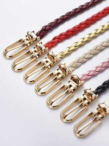 1 件编织细腰带夏季复古甜美风格外套连衣裙腰带女士适合日常通勤万圣节夏季、学校秋季、秋季、万圣节