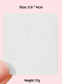 klimonla 500pcs/Bag Disposable Non-Woven Nail Cleansing Pads, Nail Polish Remover Wipes, Thick And Non-Falling Cleaning Cloths For Manicure, Wet And Dry Use Nails Nails Supplies Nail Stuff - Multicolor - View 5