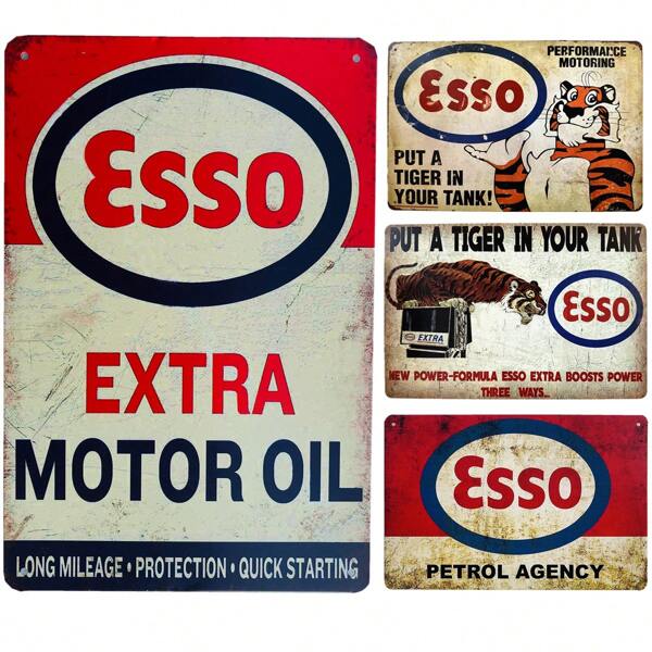 1pc,  Metal Tin Signs (8''x12''/20cm*30cm), Metal Poster Pub Bar Decoration Shabby Chic Gas Oil Garage Plaque Home Wall Sticker Decor