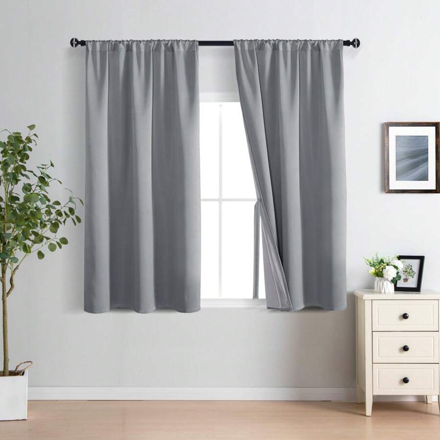 Paire de Rideaux Gris/Beige Voile LEA D'AUBRAY 135 X 270 N°425 - Numéro 11