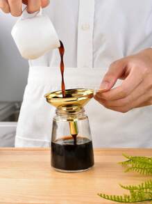 3 Size Small Funnels,Stainless Steel Mini Metal Food Funnel With Transfer Liquid, Oil And Powder For Filling Bottles Kitchen Use, Golden-3 Packs/Set