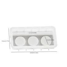 1 pieza Molde de silicona para velas con 1 orificio, 2 orificios o 3 orificios con diseños de castillo, ángel y árbol de Navidad para manualidades con yeso, decoraciones navideñas y regalos hechos a mano