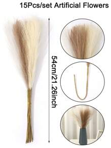 5/15入組乾燥花裝飾花束，波西米亞風格乾燥花裝飾中心台面裝飾婚禮裝飾鄉村風格裝飾 - 彩色 - 查看 13