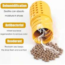 1 chiếc Sneaker Deodorant Protection Vitality Carbon Capsule hương thơm lâu dài cho tủ giày gia đình ký túc xá hộp đựng giày máy sấy khử mùi - Màu vàng - Xem 3