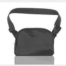 1入多功能男女通用黑色腰包，腰包設有可調節的肩帶，平滑防盜拉鍊，保護重要物品，非常適合跑步，旅行，徒步旅行。不管在任何冒險旅程中，都是一個時尚配件，可以作為一份假日禮物、小袋、女包或男包使用。 - 彩色 - 查看 5