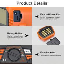 1 台 NJTY T-6110 T-6125 绝缘电阻测试仪，数字兆欧表，最大量程 200GΩ，DAR PI，数据保持，电气仪器，电压表