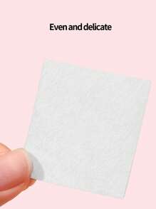 klimonla 500pcs/Bag Disposable Non-Woven Nail Cleansing Pads, Nail Polish Remover Wipes, Thick And Non-Falling Cleaning Cloths For Manicure, Wet And Dry Use Nails Nails Supplies Nail Stuff - Multicolor - View 3