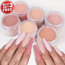 6pcs Nude Acrylic Powder Set For 3D Nail Art Sculpture And Extension, DIY Nail Art Toolacrylic Press On Nails - Multicolor - View 3