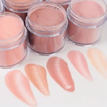 6pcs Nude Acrylic Powder Set For 3D Nail Art Sculpture And Extension, DIY Nail Art Toolacrylic Press On Nails - Multicolor - View 5