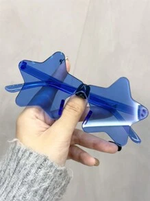 1pc糖果色五角星时尚眼镜欧美潮流五角星无框PC一体海洋球时尚眼镜系列,School - 彩色 - 查看 7