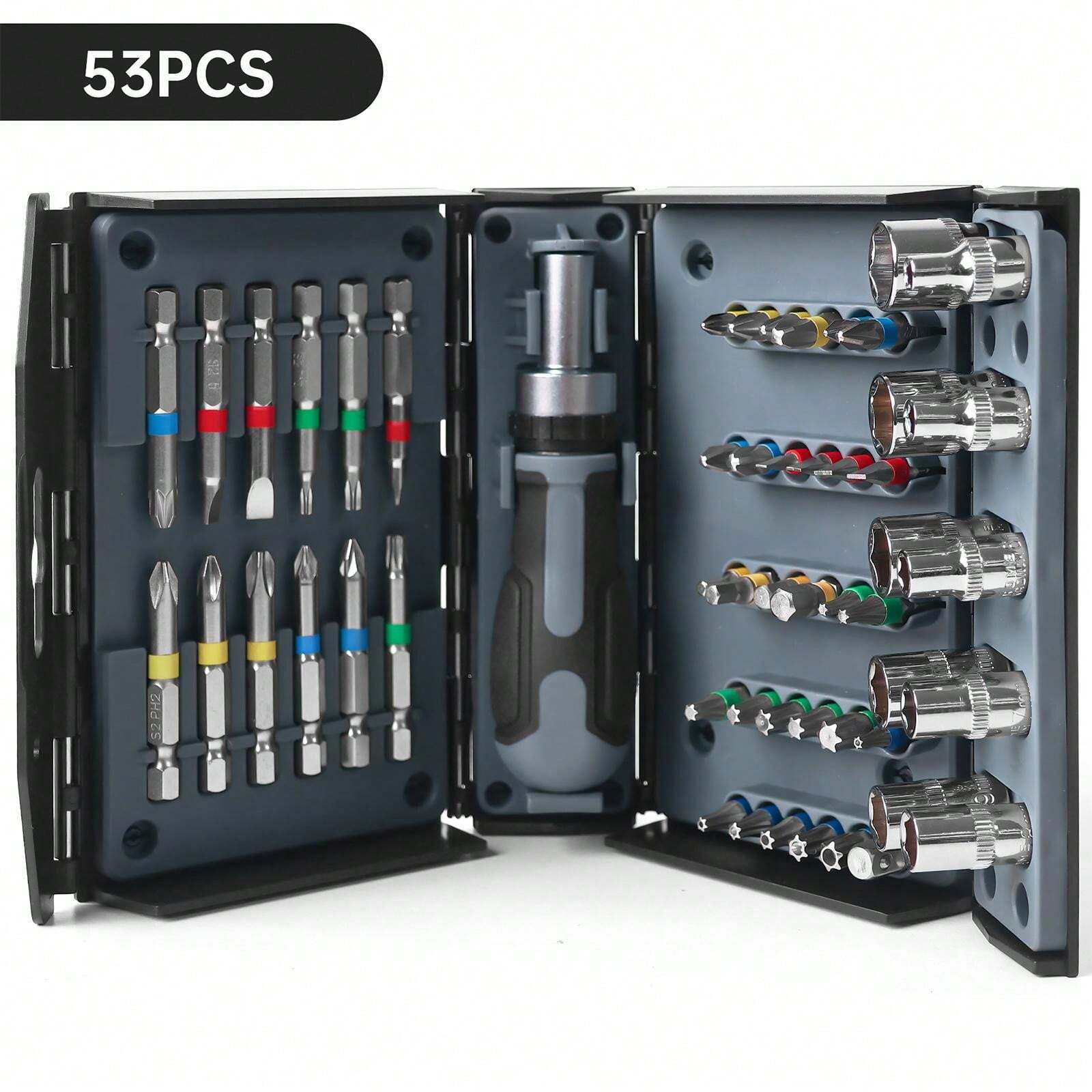 Rolson 28429 Ensemble Tournevis Et Embouts (51 Pièces - Nechita