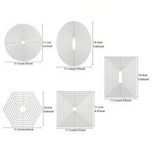 1pc Basic Shape Metal Carbon Steel Cutting Dies, DIY Embossing Die Cut Mold For Scrapbooking, Card Making, Album And Crafts Decor