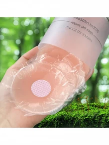2/8 piezas/caja Cubrepezones de silicona, Pezoneras invisibles y transpirables, esenciales para el verano, ideales para vestidos, fiestas, lencería, atuendos de vacaciones para mujeres, imprescindibles para viajar, básicos diarios, complementos de estilismo