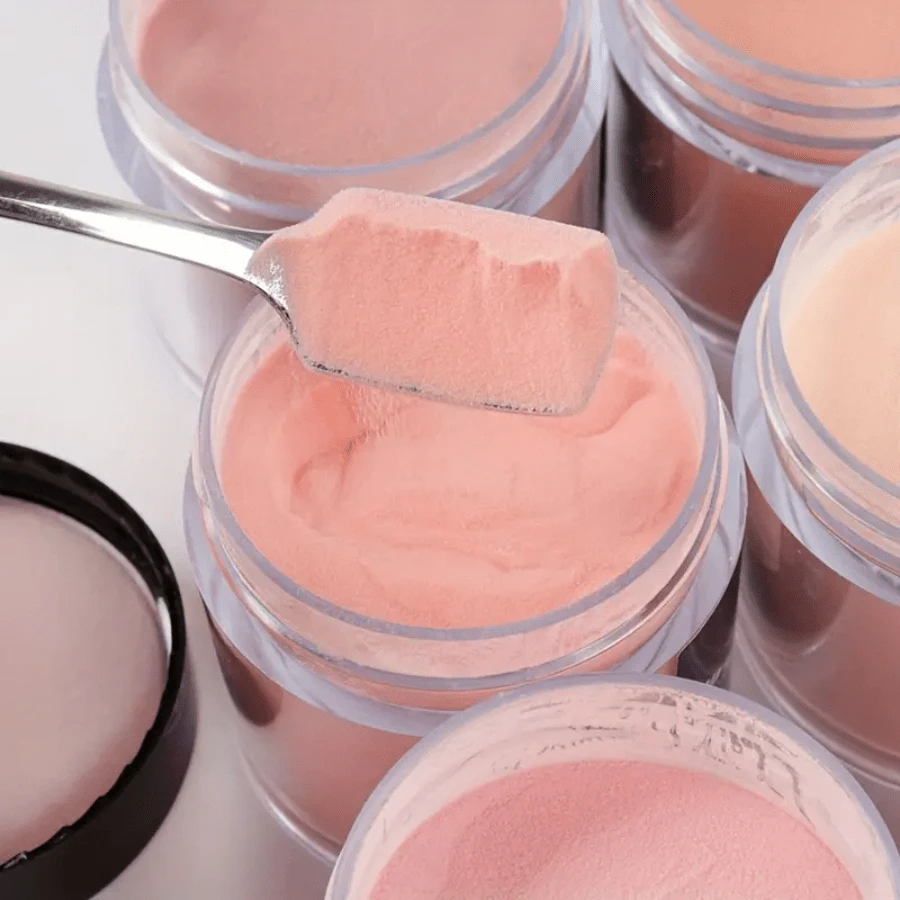 6pcs Nude Acrylic Powder Set For 3D Nail Art Sculpture And Extension, DIY Nail Art Toolacrylic Press On Nails - Multicolor - View 1