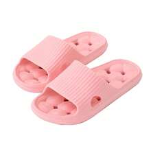 2024 New Summer EVA Bathroom Slippers For Men, Quick-Drying And Breathable, Couples' Indoor Leisure Slippers, Comfortable Massage Sole, Non-Slip, Suitable For Home And Bathroom Use, Minimalist And Versatile Ins Style