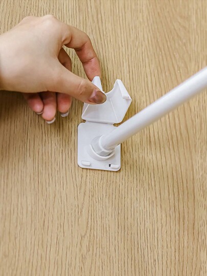 2 Stücke selbstklebende Gardinenstangen-Halterungen ohne Bohren, Heimdekoration, Badezimmerdekoration, Herbstdekoration, Badezimmerzubehör, Rückkehr zur Schule