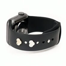 2 件/套简约小巧祥云吊饰设计表带装饰钉，完美兼容 Apple Watch 表带和 Galaxy 表带装饰配件，作为返校学生的礼物 - 均碼 - 查看 4