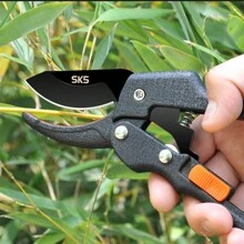 1把重型修枝剪，手持式修枝剪，园艺剪刀，适用于园艺工具 - 黑色帶鎖扣 - 查看 5