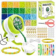 1盒聚合物粘土珠子配Spinner套件 - 電動珠子旋轉器，適用於珠寶製作，包括24種彩色粘土珠和飾品 - 打包在禮品盒中，適用於腰帶、手鐲或項鏈手工藝製作 - Polymer Clay - 查看 15
