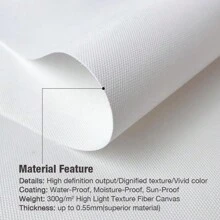 1 pieza Pintura impresa en lienzo, paloma blanca con patrón de flor de tinta, estilo minimalista moderno, beige/negro, arte de pared para la decoración de pasillo/corredor/dormitorio/sala de estar como fondo de sofá, sin marco, regalo perfecto, decoración del hogar, embalaje en tubo de PVC - Multicolor - Ver 5